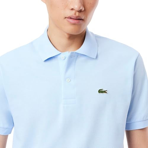 Lacoste Men's Classic Fit L.12.12 Original Piqué Polo Shirt, Light Blue, Small