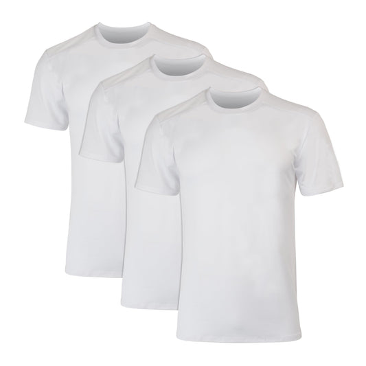 Hanes Men's Moves Mesh T-Shirt, X-Temp Moisture-Wicking Tee, White Or Black/Grey, 3-Pack