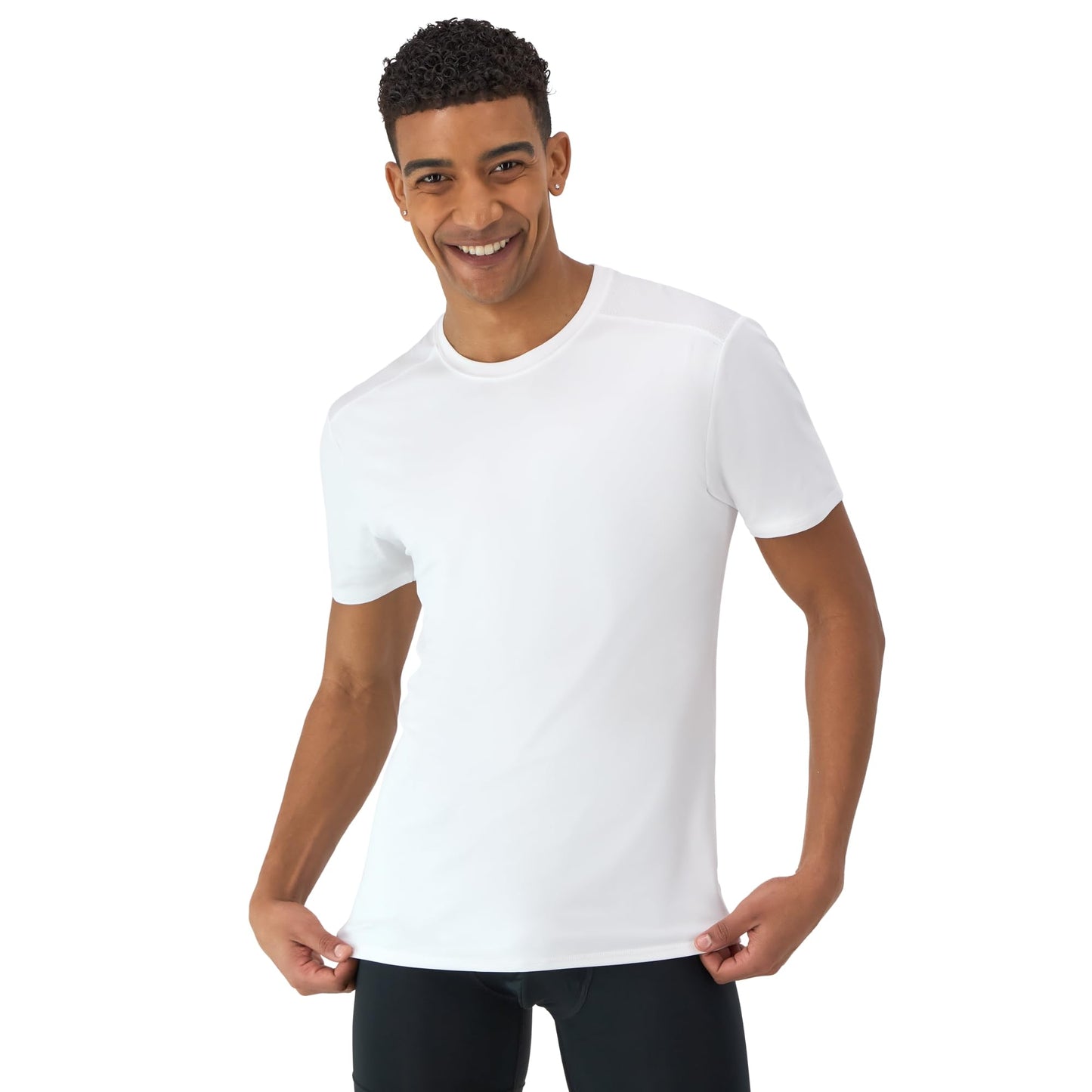 Hanes Men's Moves Mesh T-Shirt, X-Temp Moisture-Wicking Tee, White Or Black/Grey, 3-Pack