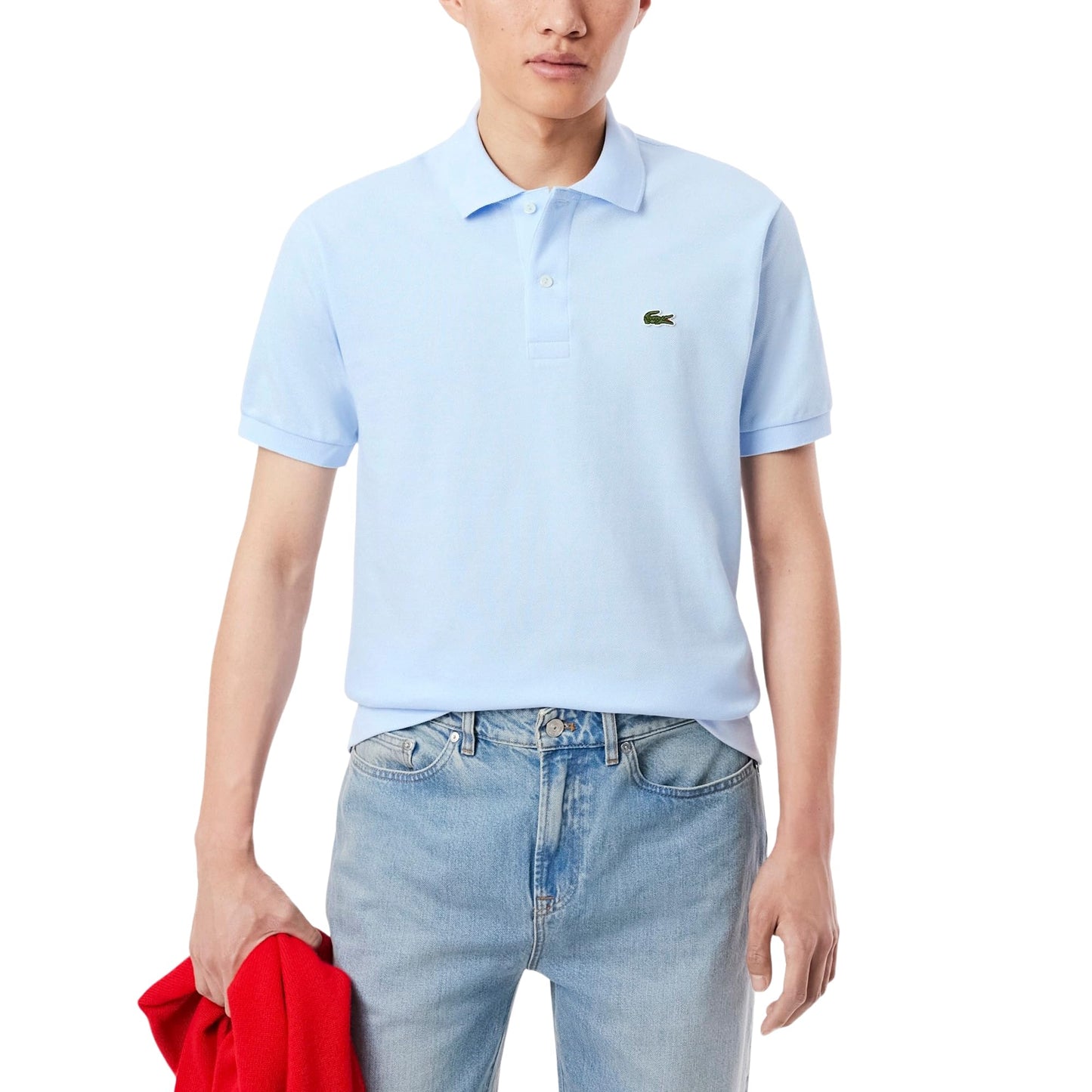 Lacoste Men's Classic Fit L.12.12 Original Piqué Polo Shirt, Light Blue, Small